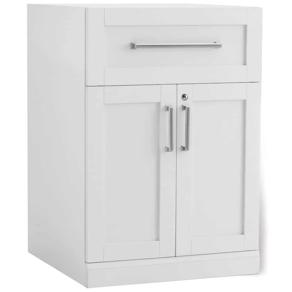 NewAge Products White 24-inch Wide x 24-inch Deep 2-door Cabinet Shaker-style Home Bar Cabinet