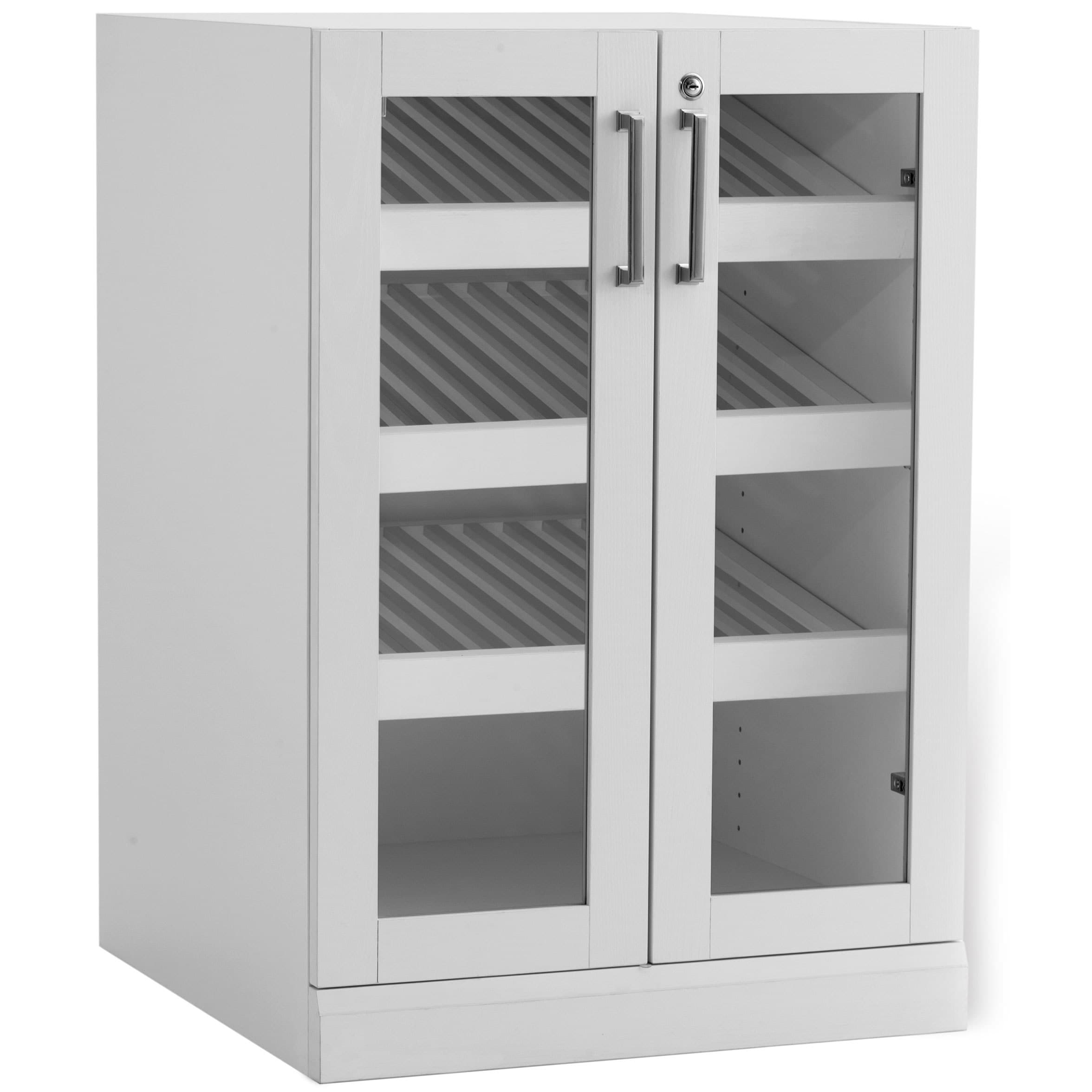 Shop Newage Products Home Bar White Shaker Style Display Cabinet