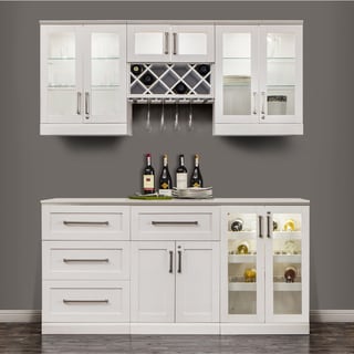 Top Product Reviews For Newage Products 72 Inch Wide 7 Piece White Newage Products 72 Inch Wide 7 Piece White Shaker Style Home Bar