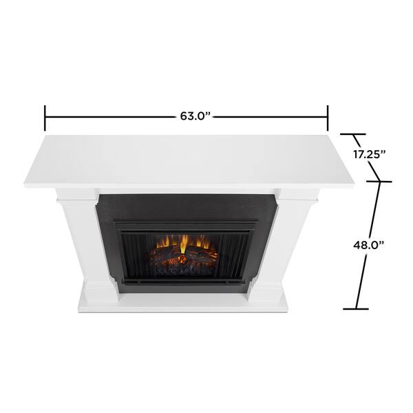 Callaway 63" Electric Grand Fireplace in White by Real Flame On Sale
