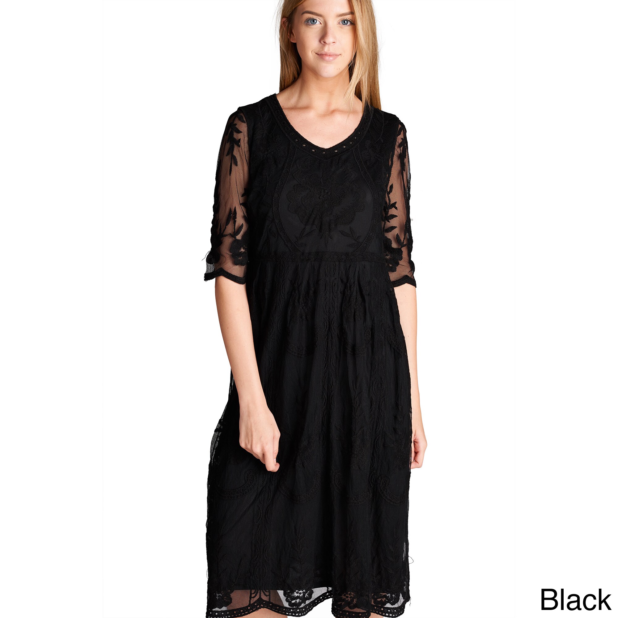 orange creek white lace dress