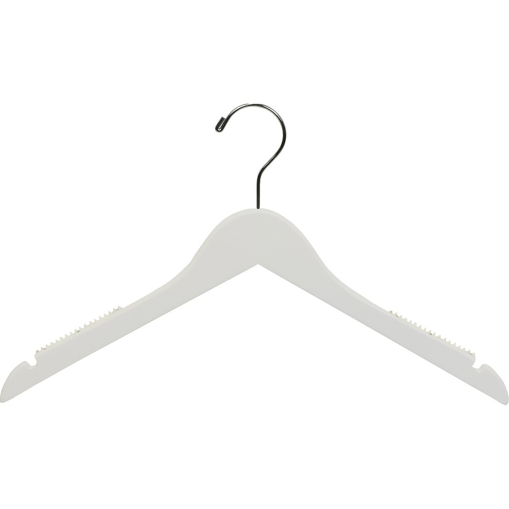 Honey-Can-Do Recycled Plastic Petite Clothing Hangers, 60 Pack, White 