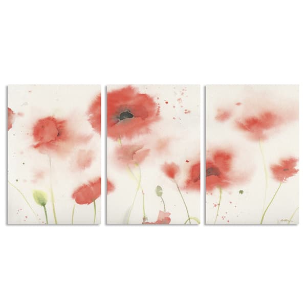 Sheila Golden 'Red Poppy Profusion' Multi Panel Art Set - Overstock ...