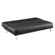 preview thumbnail 3 of 3, Coaster Company Black Leatherette Sofa Bed with Cup Holders