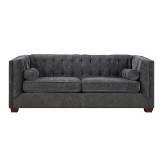 Coaster Company Grey Velvet Sofa Loveseat Free Shipping Today Coaster Company Grey Velvet Sofa Loveseat