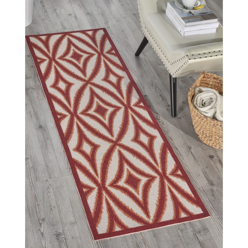 Waverly Sun N' Shade Geometric Indoor/Outdoor Area Rug