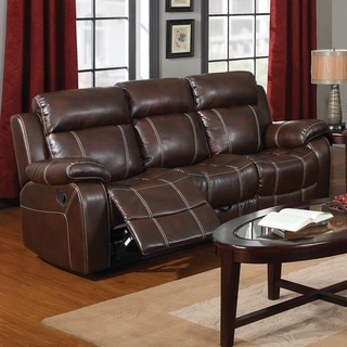 Top Product Reviews For Coaster Company Brown Leather Motion Sofa