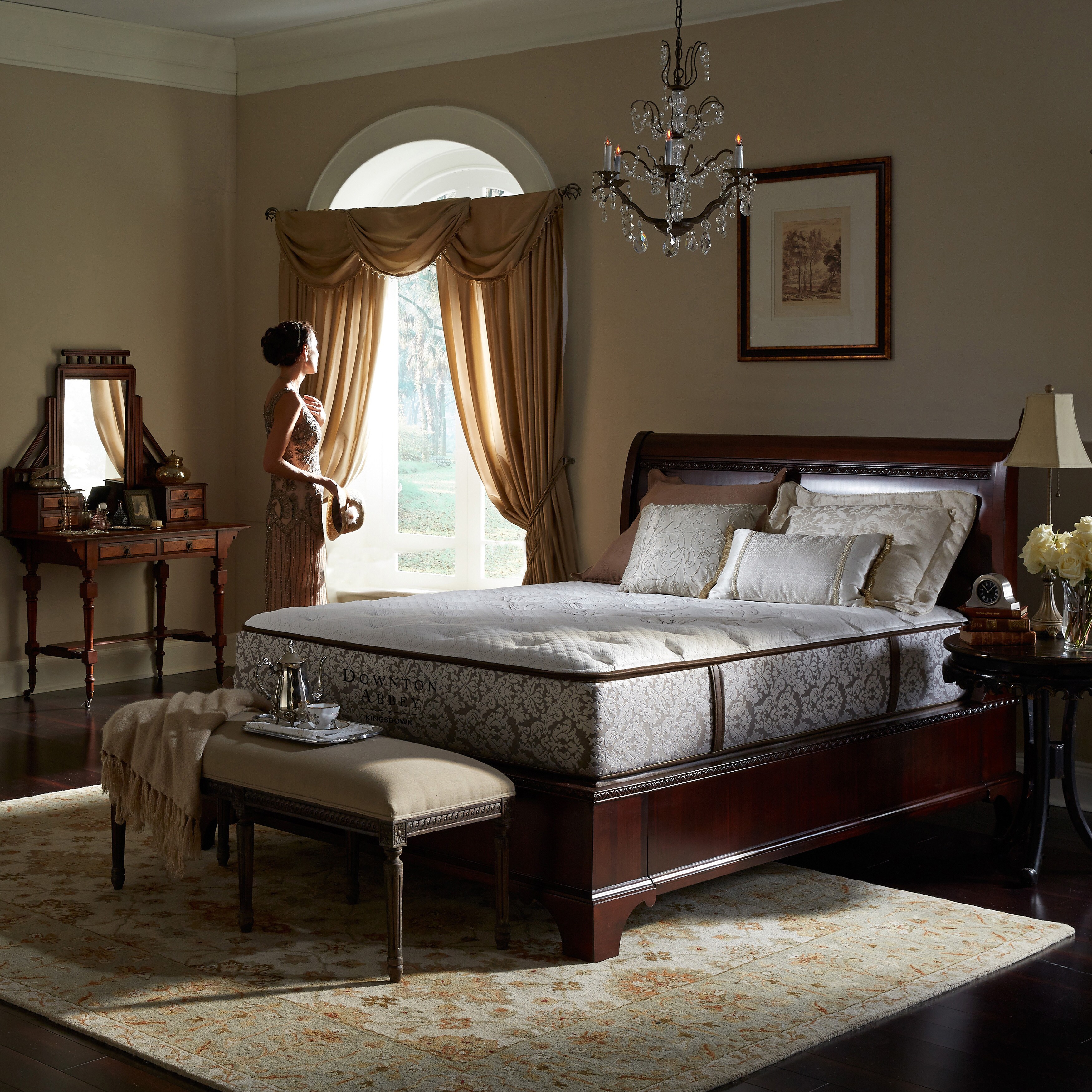 Downton Abbey Edwardian Lace 14 Inch Firm King Size Mattress Downton Abbey Edwardian Lace 14 Inch