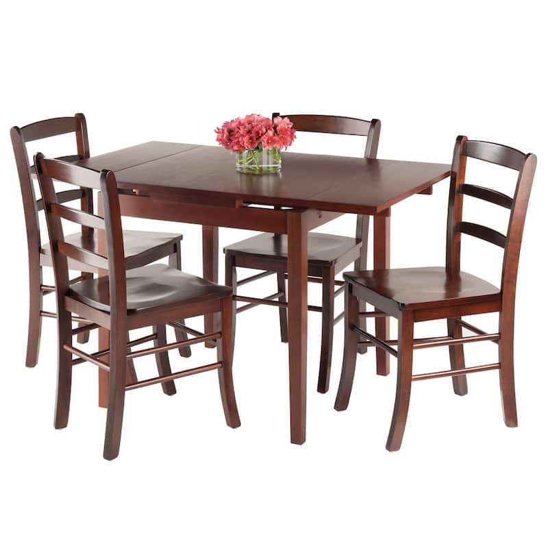 Pulman 5-PC Set Extension Table with Ladder Back Chairs