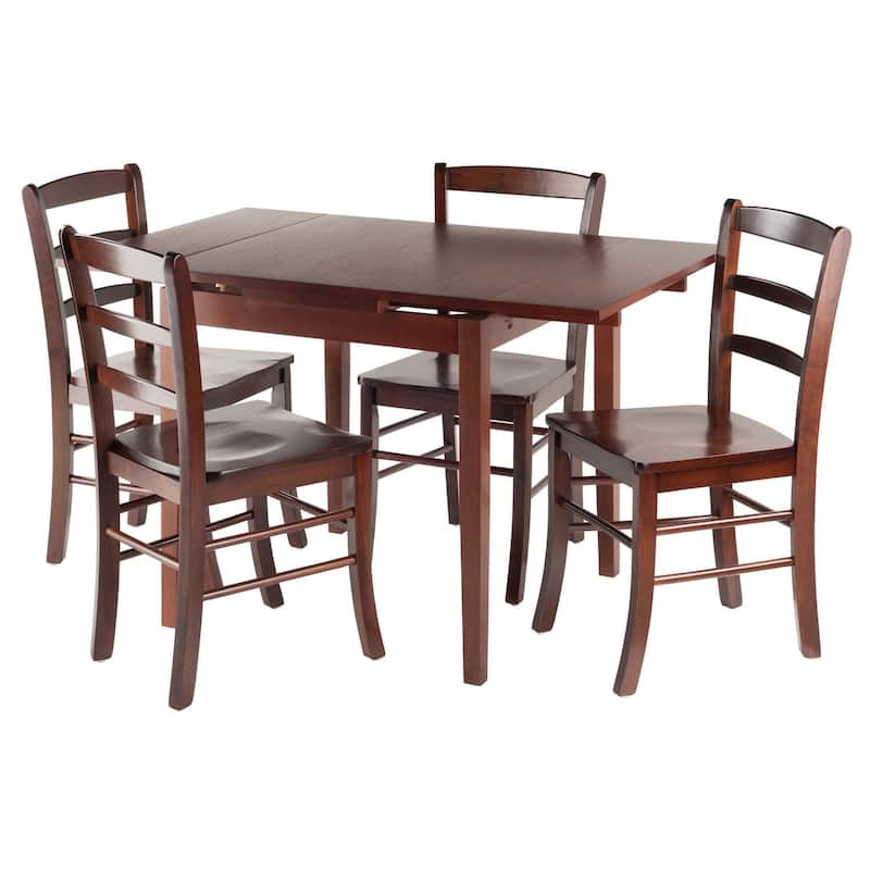 Pulman 5-PC Set Extension Table with Ladder Back Chairs