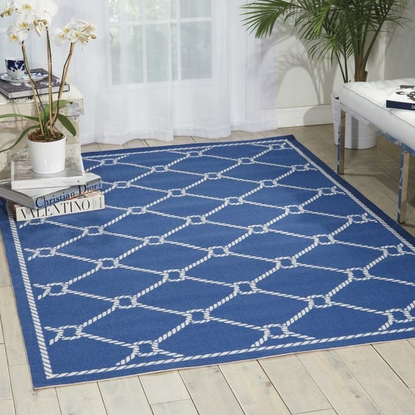 Woven Nautical Entry Rug, Square Door Mat