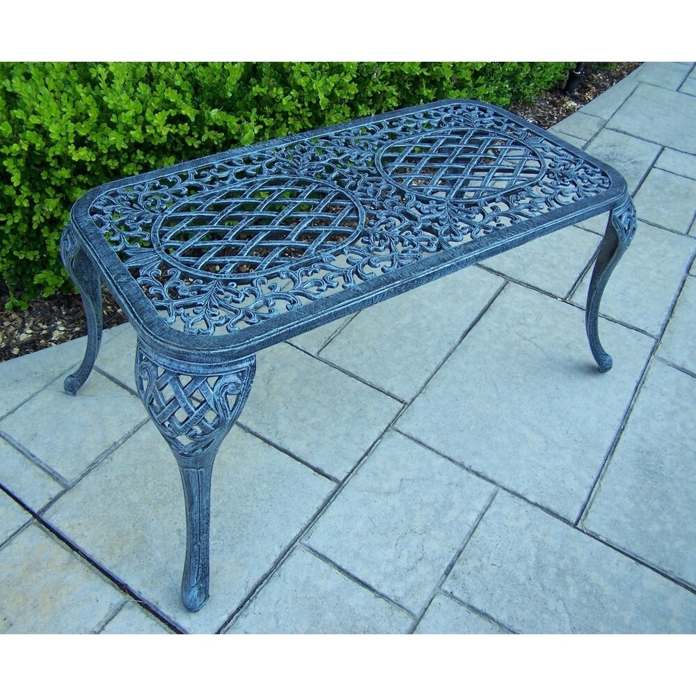 Shop Dakota Outdoor Cast Aluminum CoffeeTable - On Sale - Free Shipping