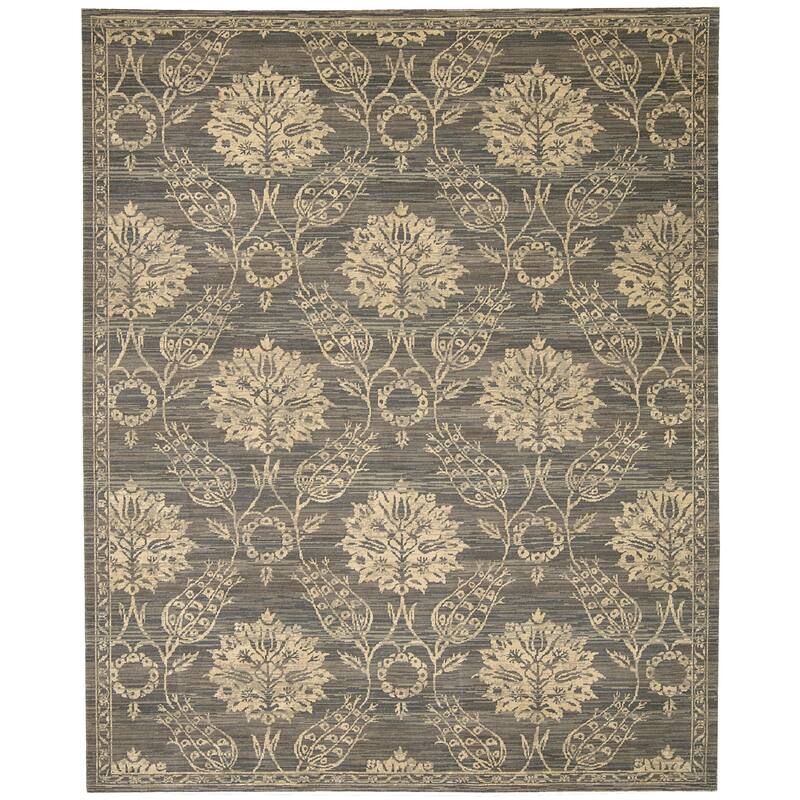 Nourison Silk Elements Area Rug - 12' x 15' - Grey - Runner/Rectangle