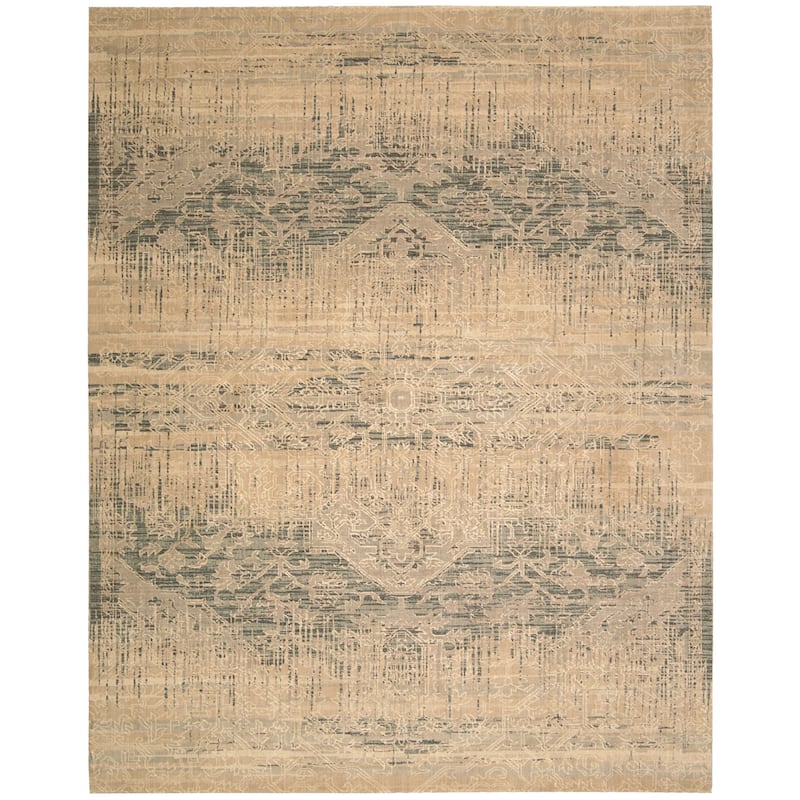 Nourison Silk Elements Area Rug - 12' x 15' - Beige - Runner/Rectangle