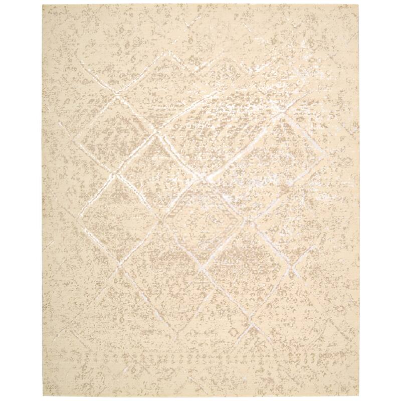 Nourison Silk Elements Area Rug - 2' 3" x 3' - Beige - Runner/Rectangle