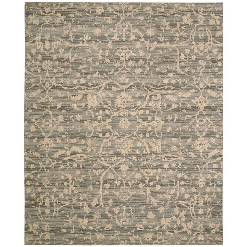 Nourison Silk Elements Area Rug - 12' x 15' - Beige - Runner/Rectangle