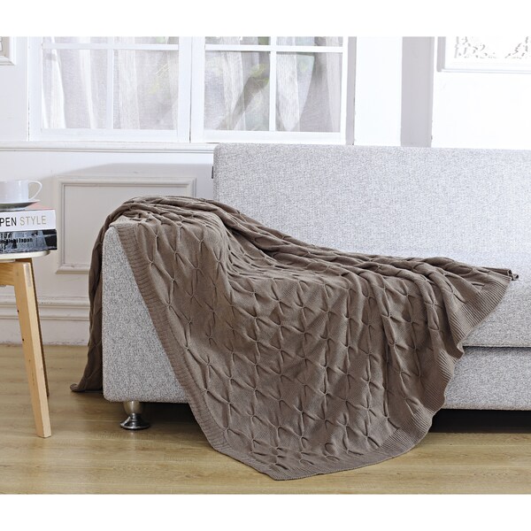 De Moocci Pleated Knitted Throw