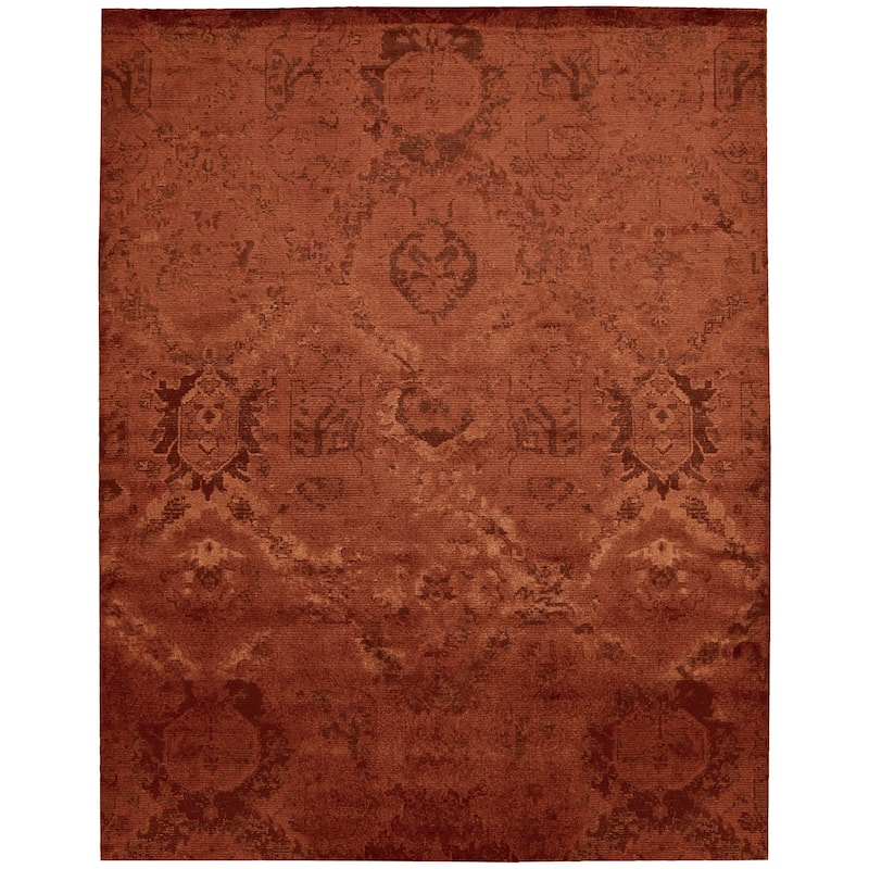 Nourison Nightfall Area Rug - 12' x 15' - Red - Rectangle