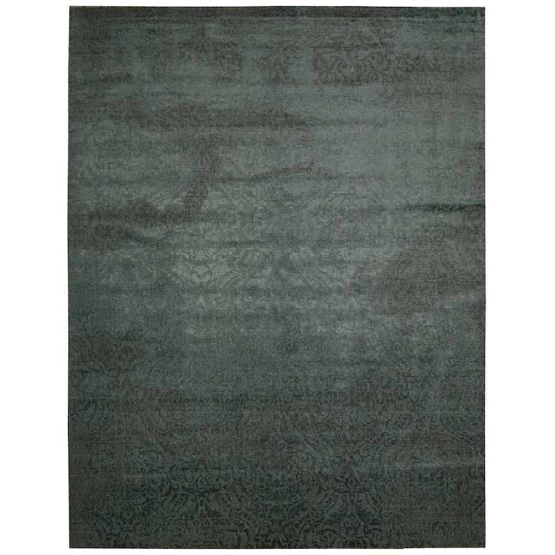 Nourison Nightfall NGT04 Area Rug - 12' x 15' - Green - Rectangle