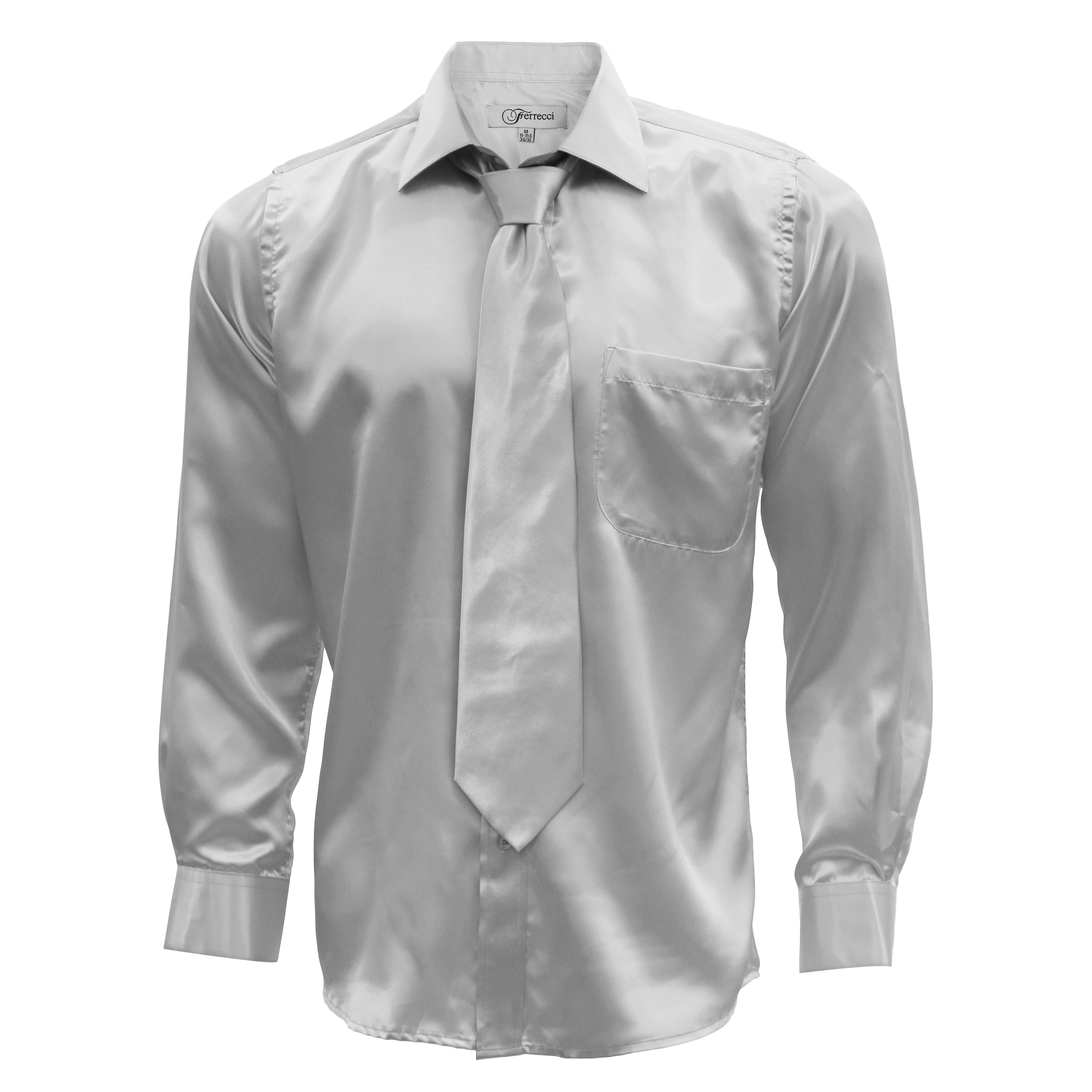 mens black satin dress shirt