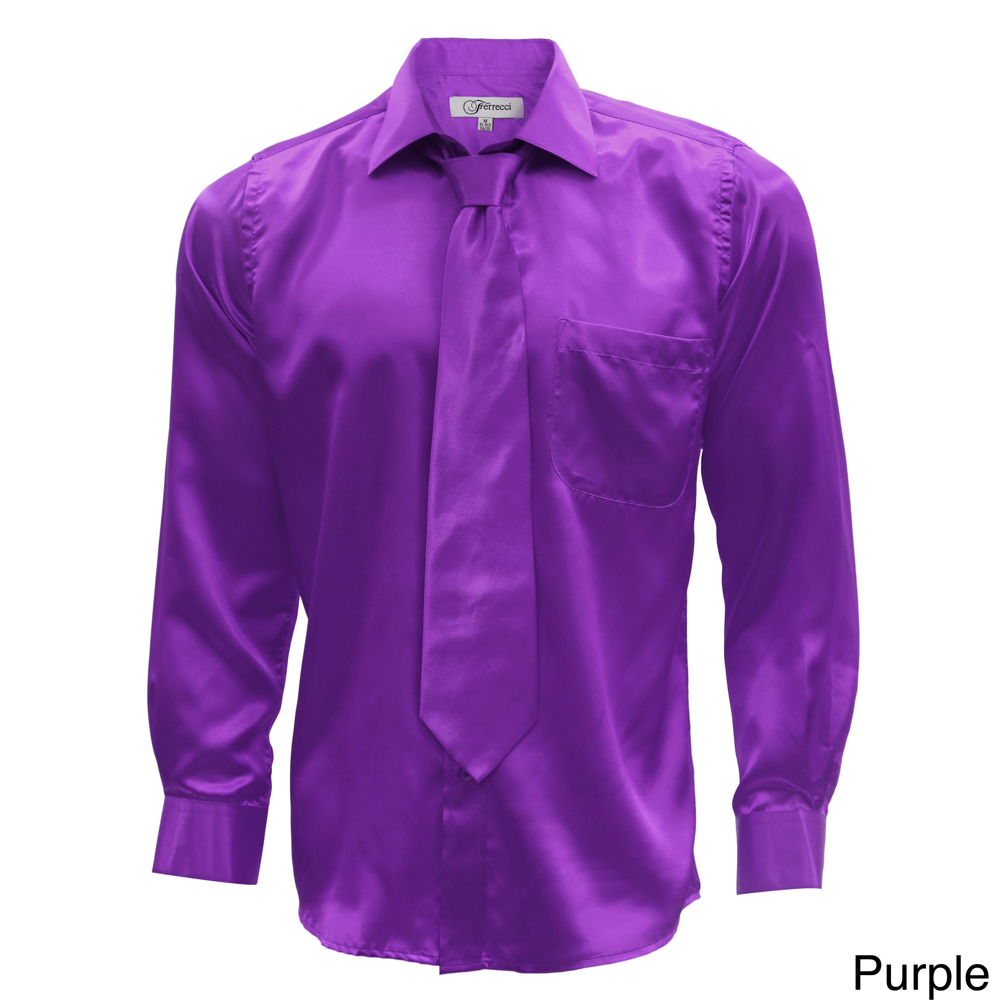 purple dressy shirt