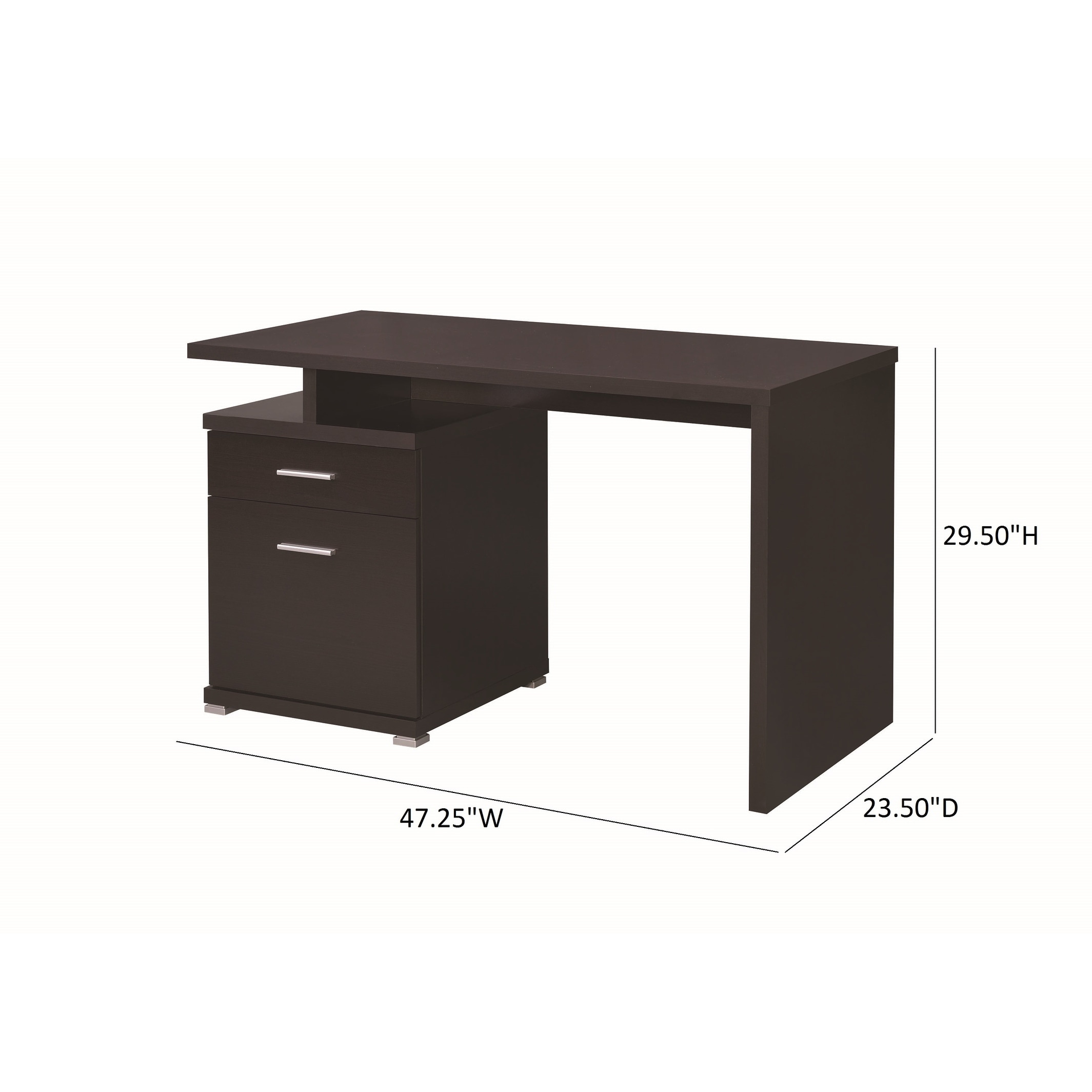 Coaster Furniture Irving 2 drawer Office Desk with Cabinet