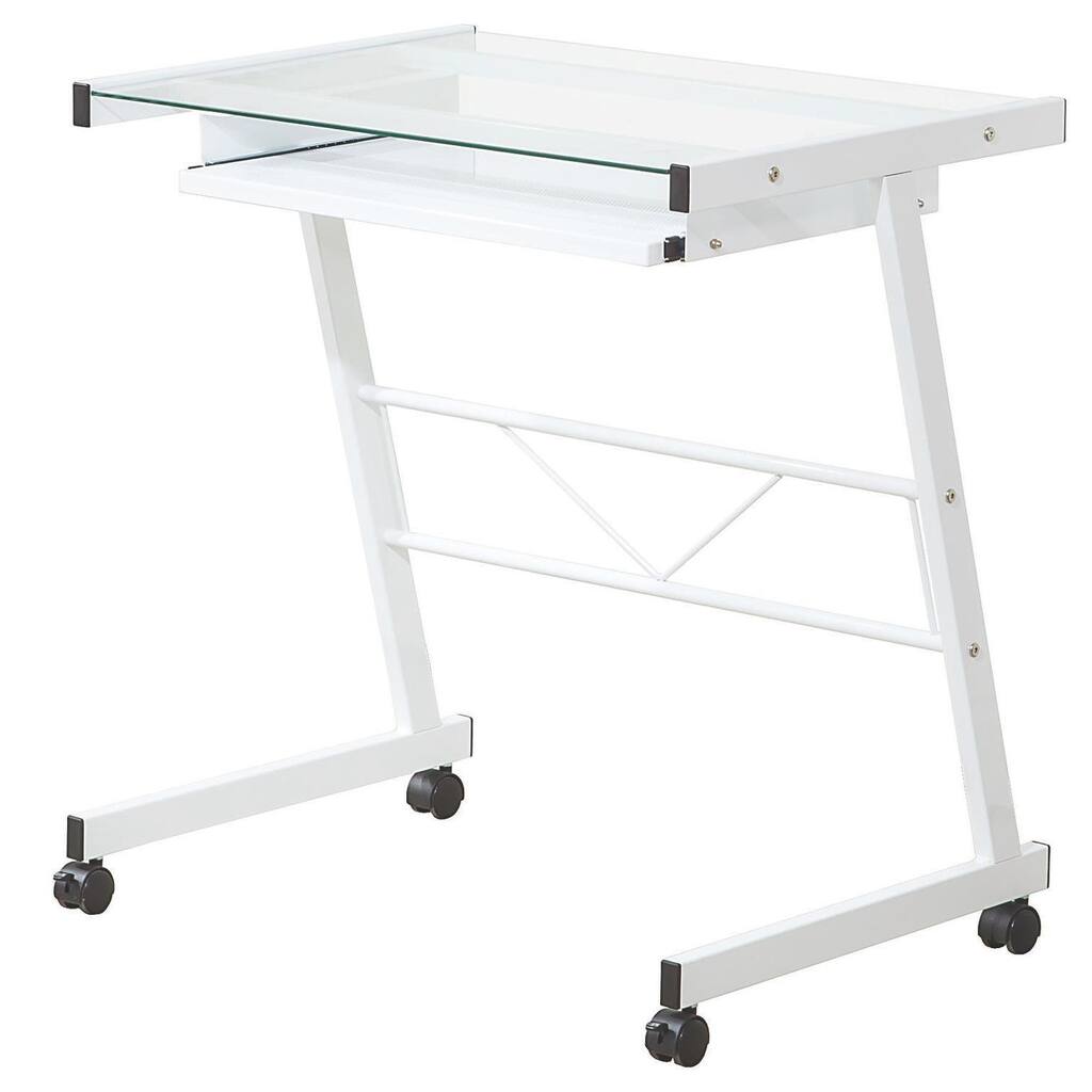 Coaster Company Metal Roll-out Keyboard Tray Computer Desk