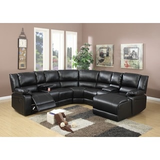 Segudet Bonded Leather Motion Sectional Sofa Free Shipping Today Segudet Bonded Leather Motion Sectional Sofa