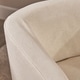 preview thumbnail 7 of 28, Cecilia Natural Fabric Swivel Chair by Christopher Knight Home - 28.75" L x 28.00" W x 28.00" H