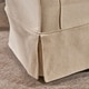 preview thumbnail 8 of 28, Cecilia Natural Fabric Swivel Chair by Christopher Knight Home - 28.75" L x 28.00" W x 28.00" H