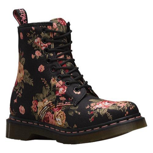 Shop Women's Dr. Martens 1460 8-Eye Boot Black Victorian Flowers - Free ...