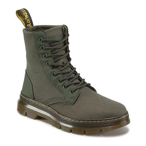 Dr. Martens Combs 8-Eye Boot Olive Extra Tough Nylon/Rubbery - Free ...