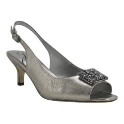 Shop Women's J. Renee Lainy Slingback Taupe Metallic Nappa - Free ...