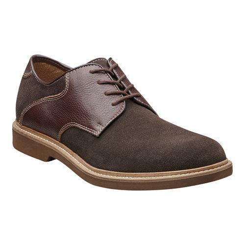 Men's Florsheim Bucktown Saddle Oxford Brown Suede Free Shipping