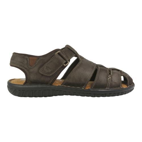 Men's Florsheim Coastal Fisherman Sandal Brown Milled Kidskin Nubuck ...