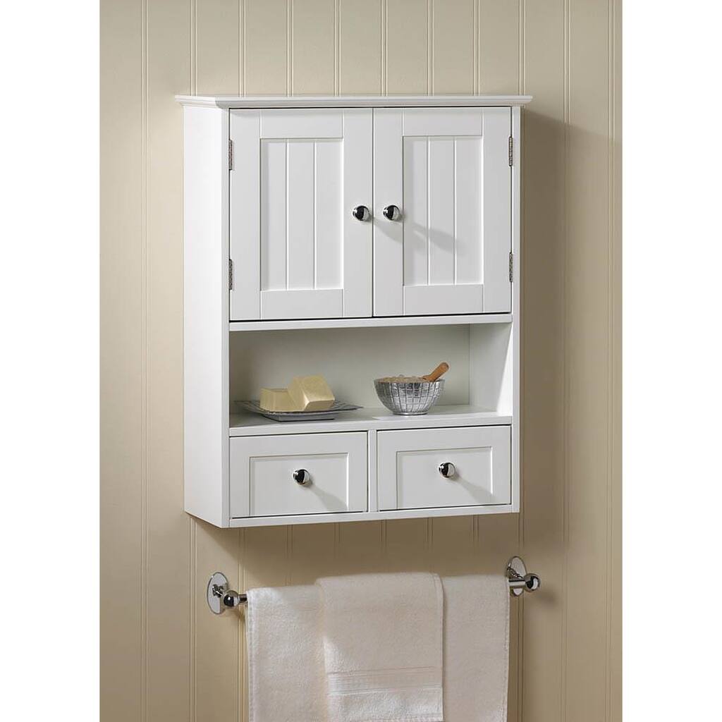 Olympia White Wall Mounted Display Cabinet