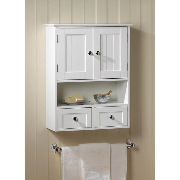 Shop Olympia White Wall Mounted Display Cabinet ... on {keyword}