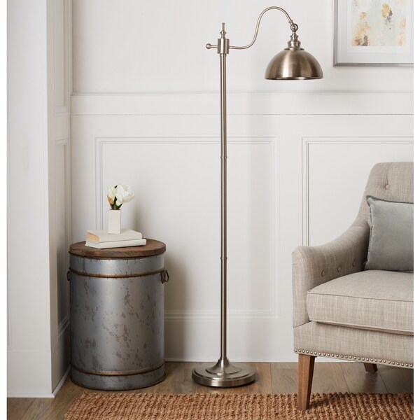 Edward 64-Inch Brushed Nickel Floor Lamp