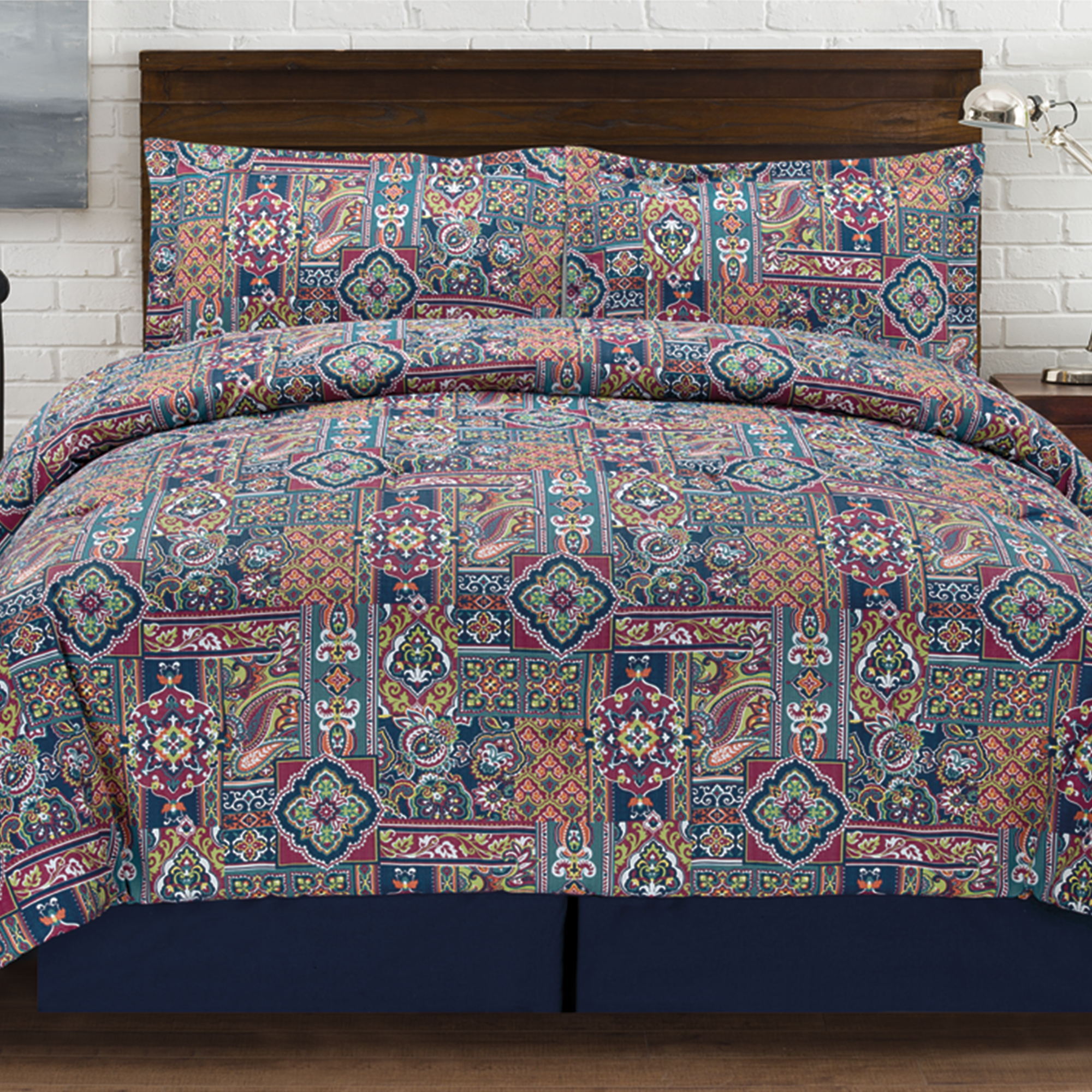 Shop Tao Jewel Tones 4 Piece Comforter Set On Sale Free