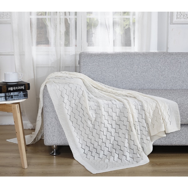 Shop De Moocci Light Weight Knitted Throw Free Shipping Today