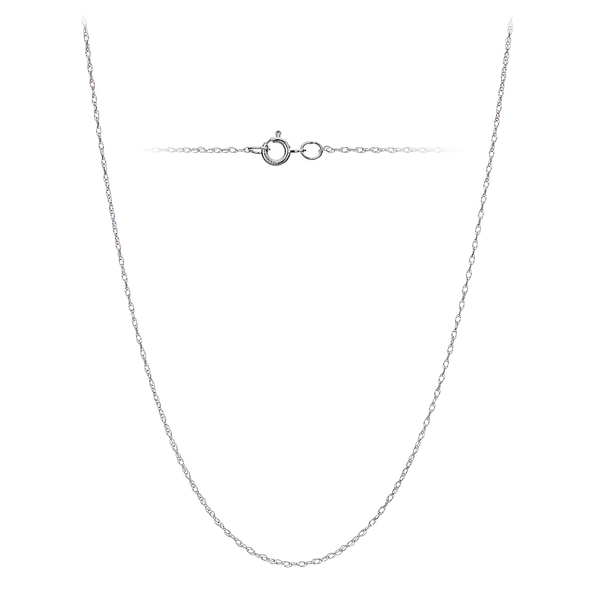 18 INCH Long 14k .7mm Cable Chain 