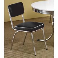 Coaster Company Black Chrome Plated Retro Dining Chair