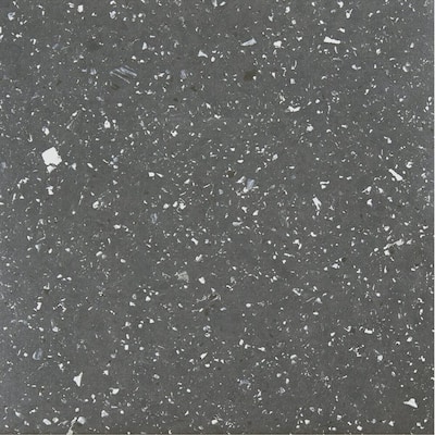 Achim Sterling Black Speckled Granite 12-inch x 12-inch Self-adhesive Vinyl Floor Tile (Case of 20 Tiles/2