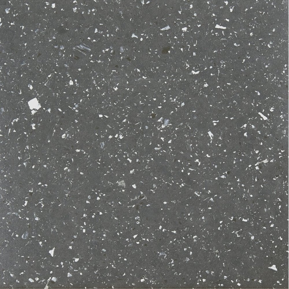 Achim Sterling Black Speckled Granite 12-inch x 12-inch Self-adhesive Vinyl Floor Tile (Case of 20 Tiles/2