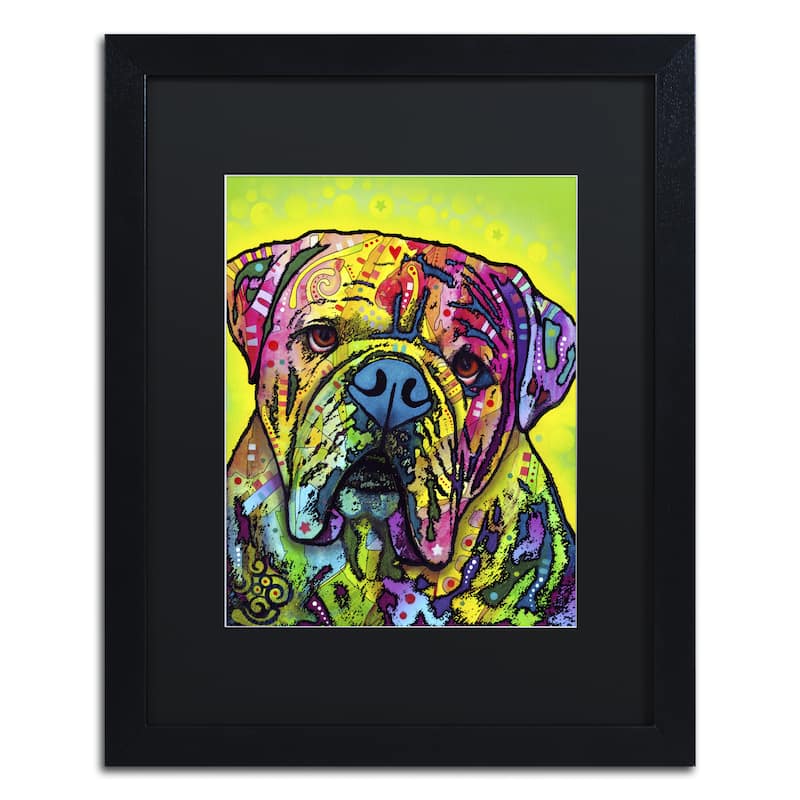 Dean Russo 'Hey Bulldog' Matted Framed Art
