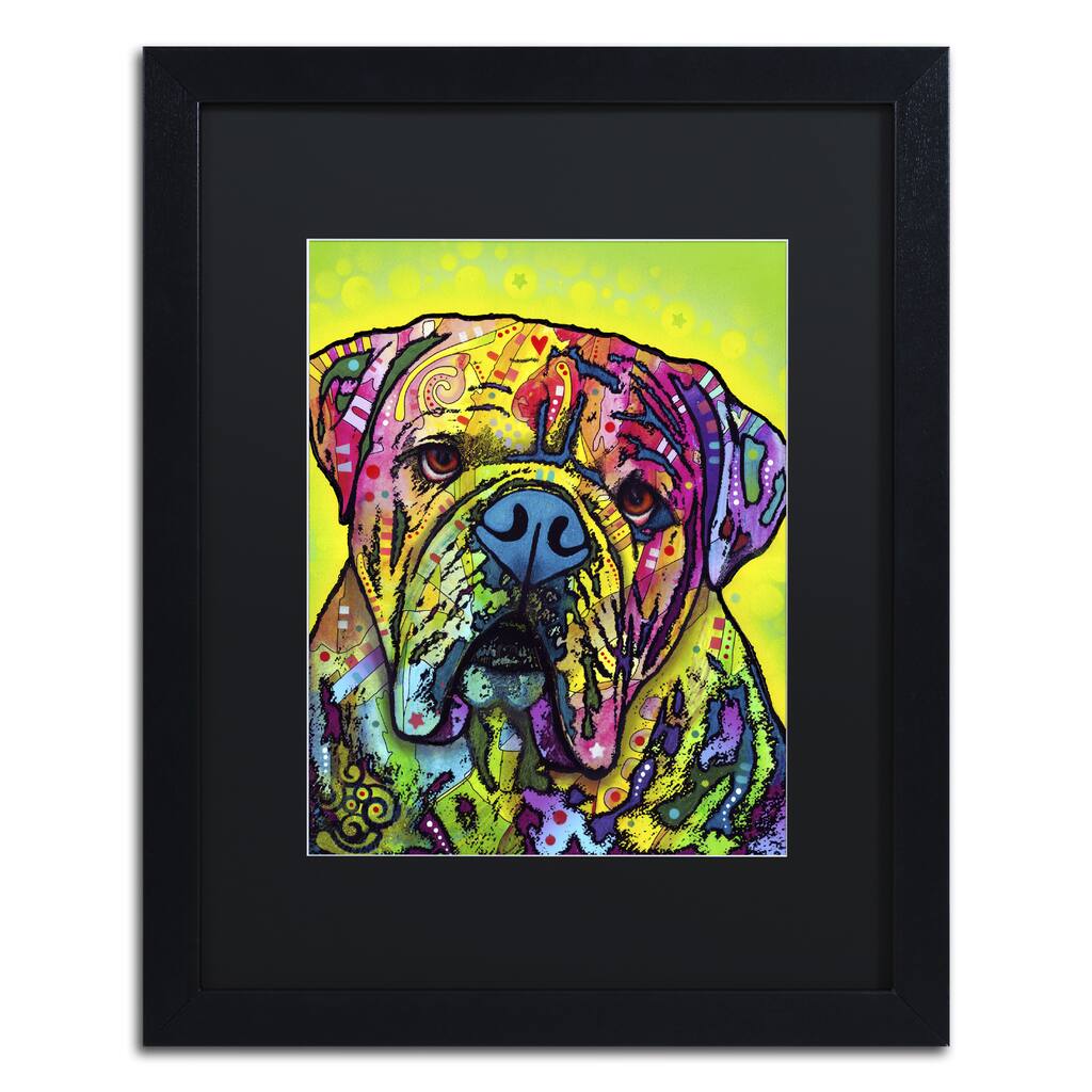 Dean Russo 'Hey Bulldog' Matted Framed Art