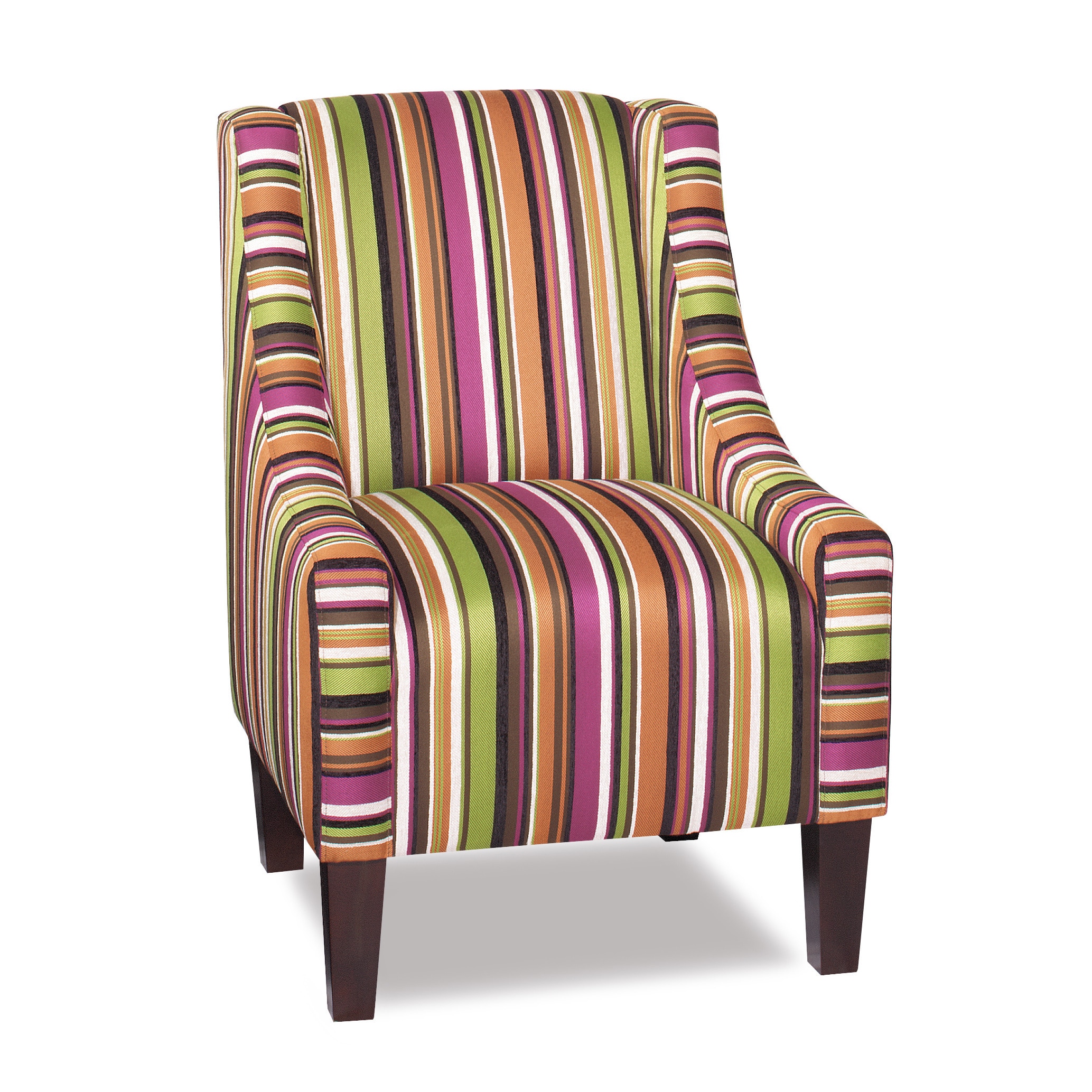 Elora Multi Color Striped Accent Chair