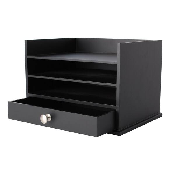 Shop Designovation Francesca Black Wood Desktop Decorative Letter