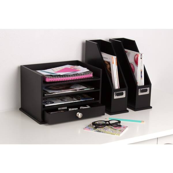Shop Designovation Francesca Black Wood Desktop Decorative Letter