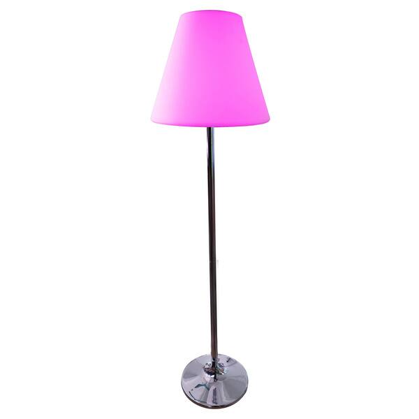 Shop Solar Led Multicolored Aluminum Floor Lamp With Bt Speaker